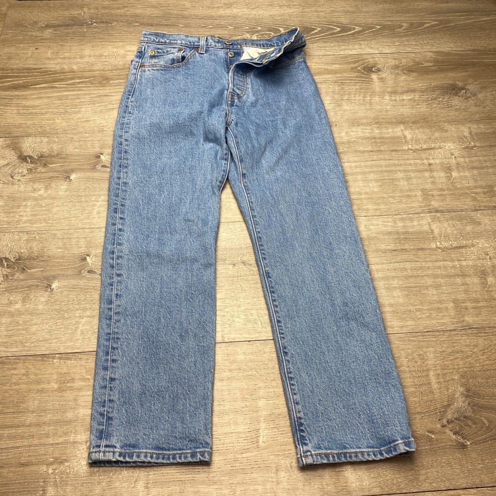 Levi's Jeans 501 Original Fit Womens 27x26 Blue Denim Straight Leg Button Fly